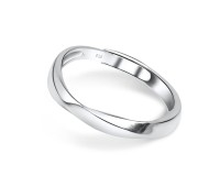 Twist Designed Silver Ring SRO-54